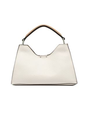 Aurora double grained white leather maxi bag GIANNI CHIARINI | BS10565RNGDBL13347